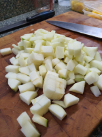 250 grams Granny Smith apples, peeled and cored, cut into 1cm cubes